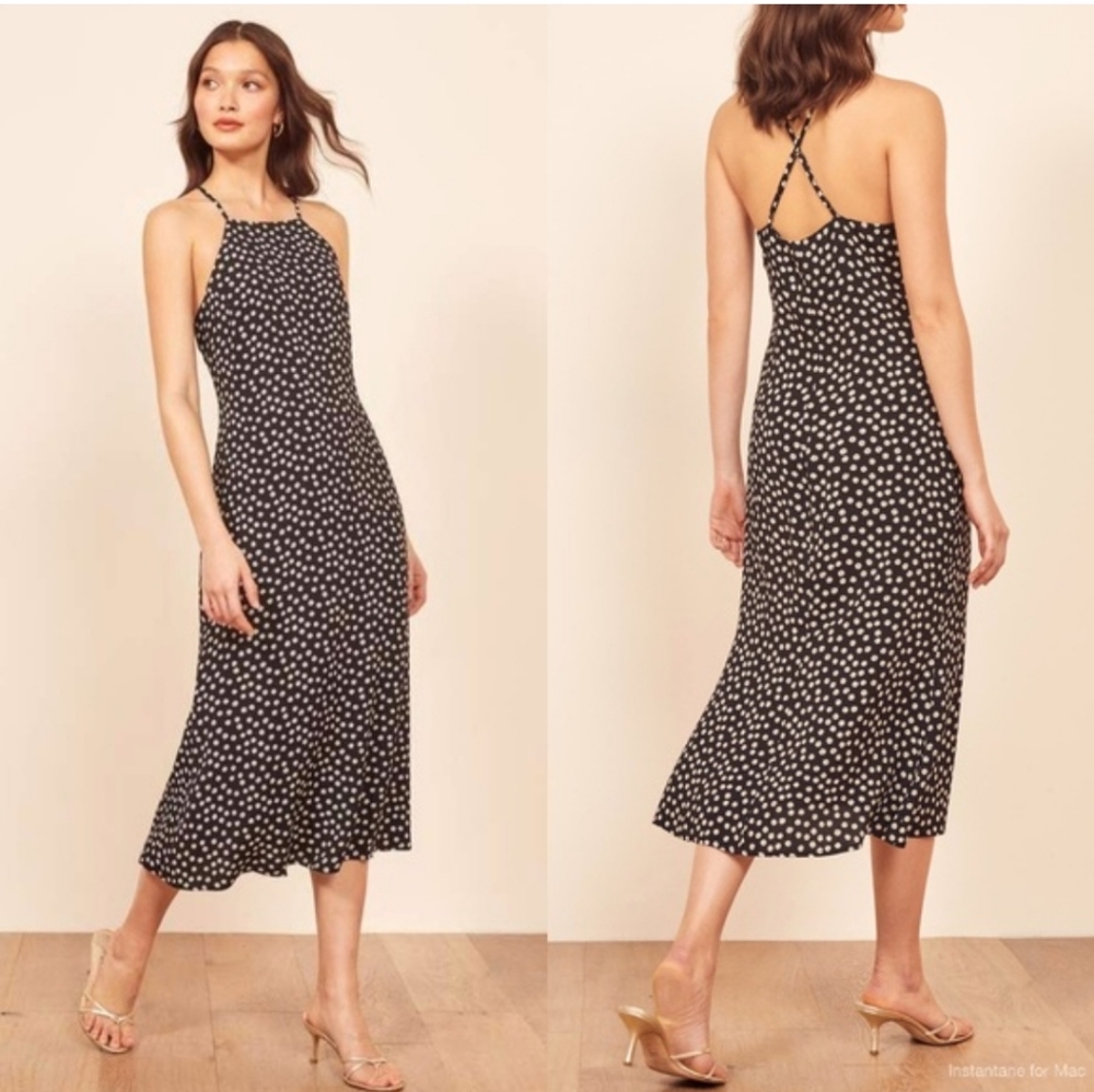 Reformation Roman Dress in Ditsy Daisy 6